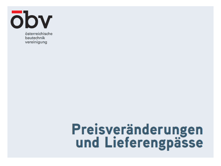 Read more about the article Leitfaden Preisveränderungen der ÖBV